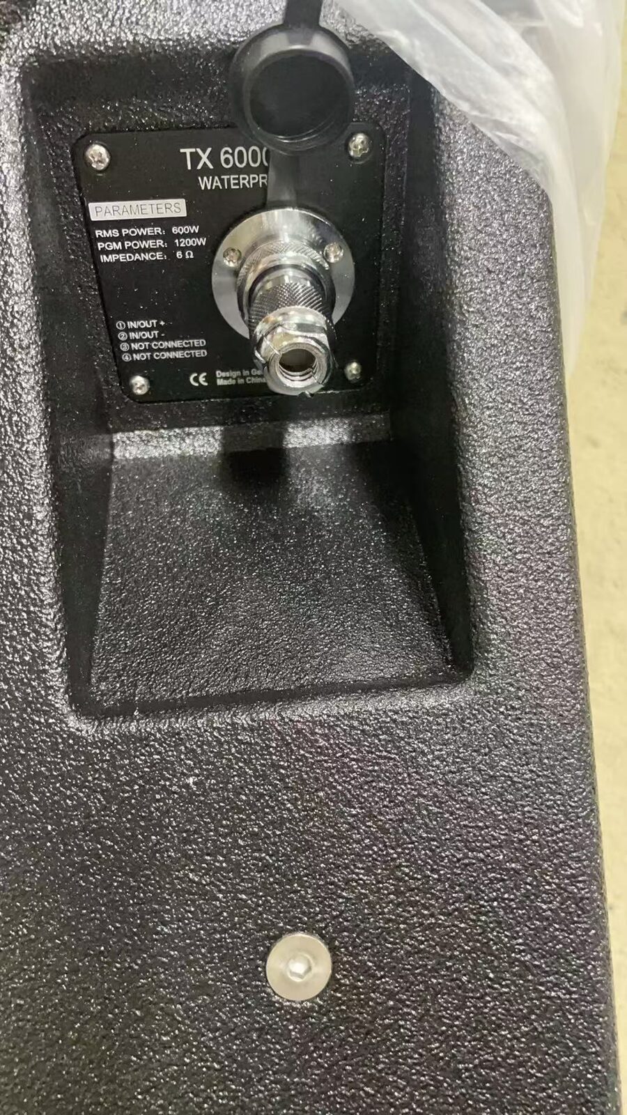 TX6000 실제 사양 라벨