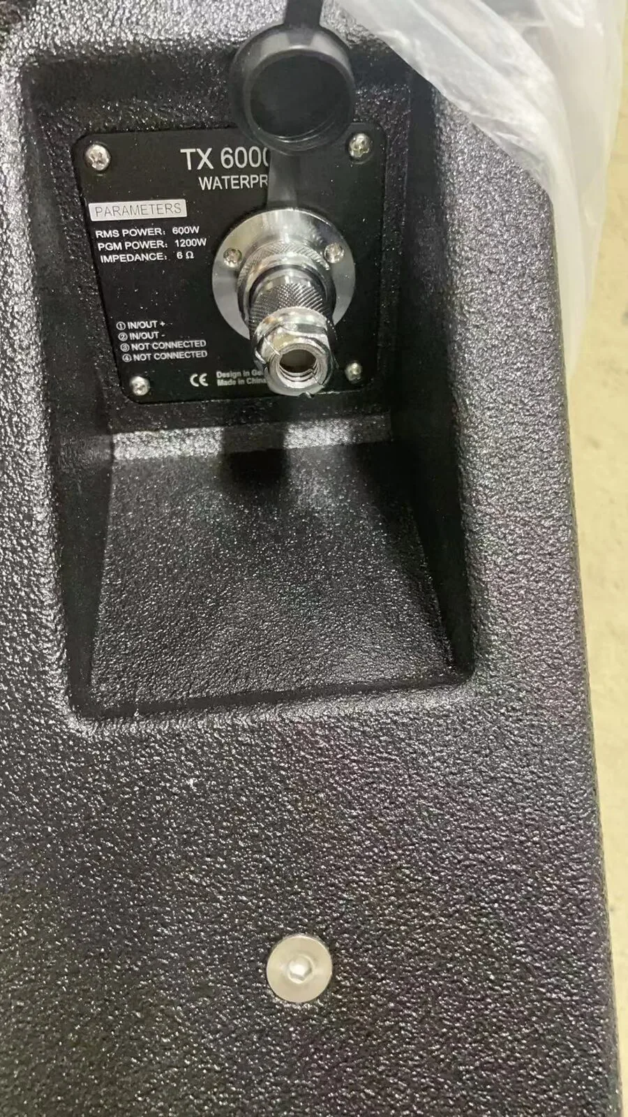 TX6000 후면 스펙 라벨